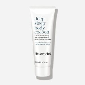 This Work’s Deep sleep body cocoon lotion.
